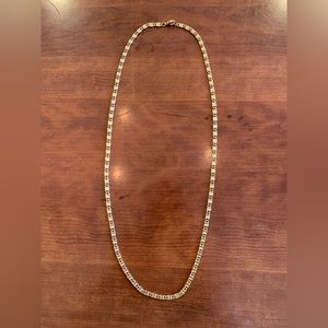 Fashion Jewelry 30” Gold Tone Necklace